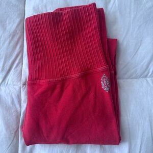 FP movement good karma high waisted red leggings